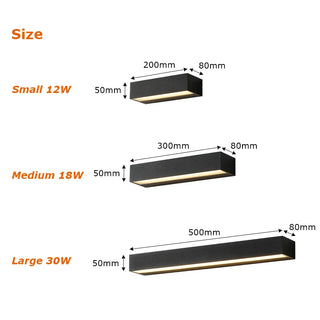 Zofia - Thin Strip Waterproof LED Modern Outdoor Wall Light