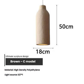 Almada - Wabi Sabi Dome Beige Hanging Ceiling Pendant Light