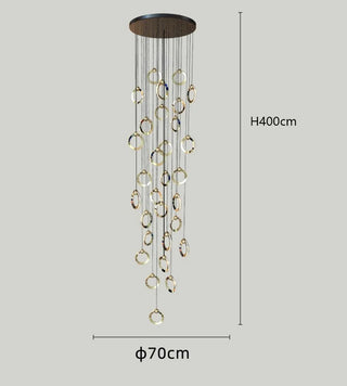 Karine - Crystal Pendant Ceiling Chandelier