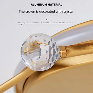 Sandrine - Reflecting Star Round LED Moon Children's Ceiling Light