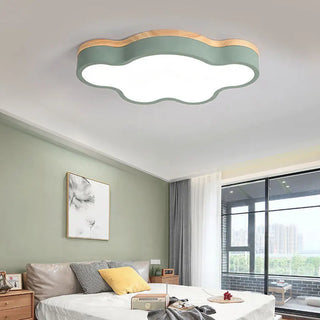 Maracay - Modern Wooden Cloud Flush Mount Ceiling Light