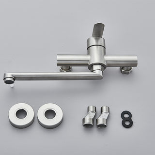 Nikole - Stainless Steel Wall Mounted Dual Hole Mixer Tap