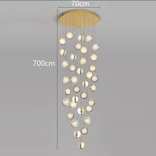 Gennie - Crystal Ceiling Pendant Chandelier