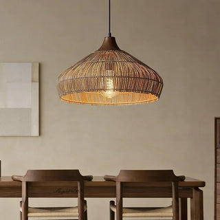 Cayden - Handmade Farmhouse Rattan Pendant Light