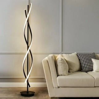 Joie - Modern LED Twisted Floor Lamp