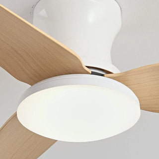 Hagne - Modern 3 Blade 40Inch Remote Control Ceiling Fan with Light