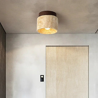Algiers - Marble Stone Wood Ceiling/Wall Light