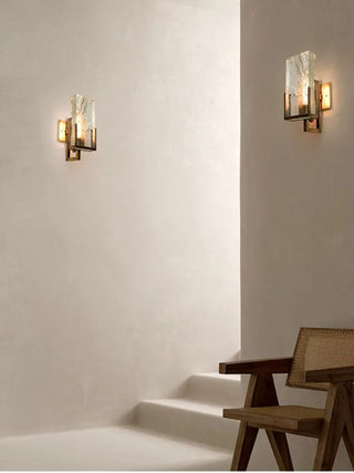 Massimo  - Modern Gold Frosted Glass Style Wall Light
