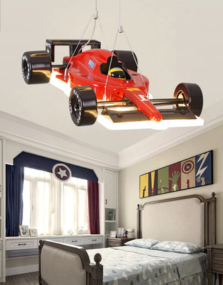 Niklas - Boys Ceiling Light Hanging Racing Car