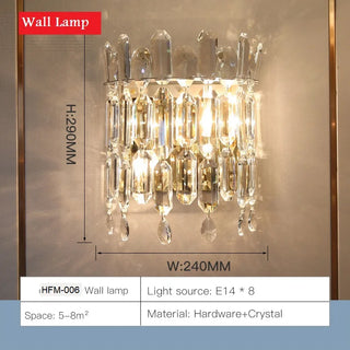 Rafale - Stainless Steel Modern Crystal Pendant Chandelier