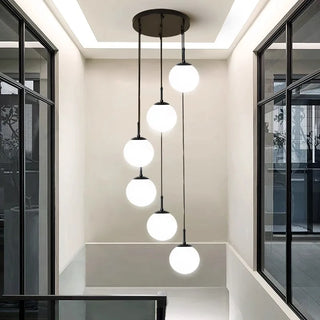 Joshua - Modern Round Hanging LED Ball Ceiling Chandelier