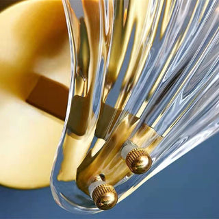 Cassandra - Modern Minimalist Glass Shell Gold Wall Light