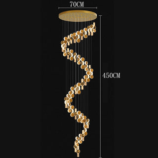 Thiago - Round Crystal Gold Hanging Ceiling Chandelier