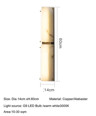 Andres - Marble Style Outdoor IP65 Wall Light