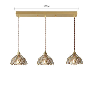 Nanterre - Nordic Glass Copper Tulip Hanging Pendant Ceiling Light