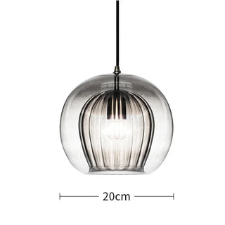 Afonso - Glass Double Shade Pendant Hanging Ceiling Light