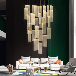 Jude - Modern Teardrop Gold Ceiling Chandelier