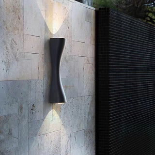 Griffy - Outdoor LED Up/Down Modern Curved Wall Light