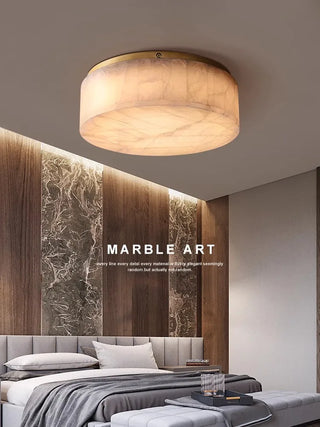 Mandera - Modern Flush Mount Marble Stone Ceiling Light