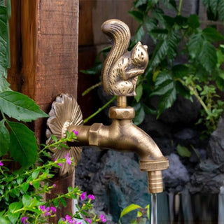 Elnora - Garden Faucet Antique Brass Animal Cold Water Fauce