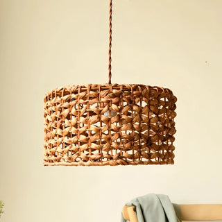 Bray - Round Handmade Rattan Wicker Hanging Ceiling Light