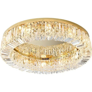 Avari - Recessed Crystal Glass Round Ceiling Chandelier
