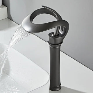 Jurek -  Creative Hollowed Out Design Waterfall Faucet Solid Brass Basin Mixer Taps
