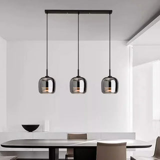 Daniel - Coloured Glass Round Hanging Pendant Ceiling Light