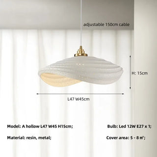 Lisbon - Minimalist Macron Droplight Hanging Patterned Shade Pendant Light