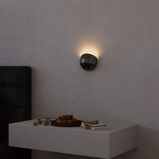 Thiago - Modern Circular Coloured Glass Dome Wall Light