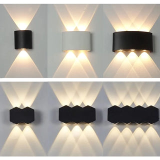 Kenndra - Hex Shaped Up/Down Outdoor Wall Light