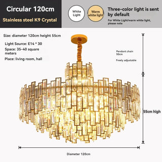 Colby - Rectangle Crystal Branch Ceiling Light Chandelier
