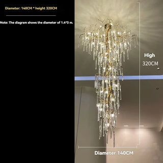 Roseline - Crystal Pendant Hanging Chandelier