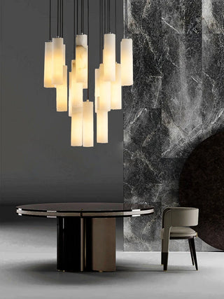 Fiorella - Modern Minimalist Marble Hanging Chandelier