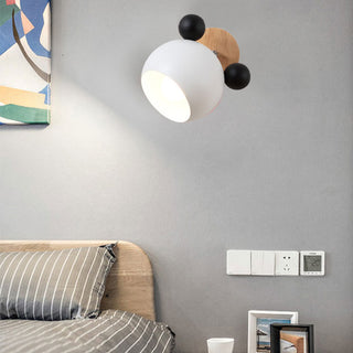 Panya - Wooden Modern Nordic Round Wall Light