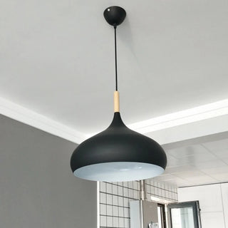 Simon - Modern Teardrop Wood Hanging Nordic Ceiling Pendant Light