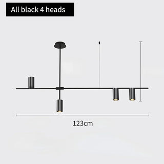 Martina - Modern Multi Light Cross Bar Gold Ceiling Light Chandelier