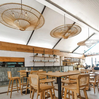 Mitooma - Wabi Sabi Style Rattan Large Hand Woven Wicker Pendant Lamp