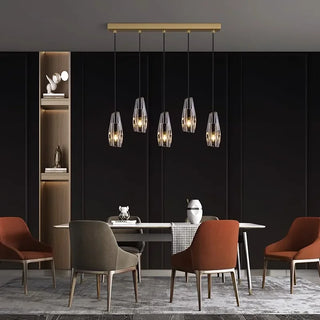 Adam - LED Glass Crystal Modern Pendant Ceiling Light