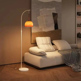 Solenne - Modern LED Sunset Arc Floor Lamp with Remote Control