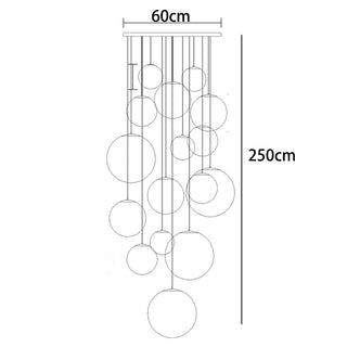 Glaxy - Glass Ball Hanging Pendant Chandelier