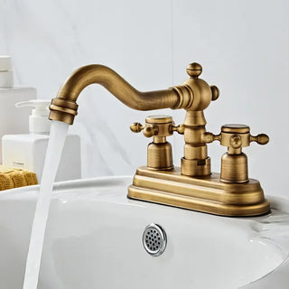 Angelos - Brass Dual Handle Basin Tap