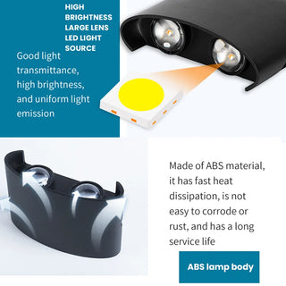 Kenndra - Hex Shaped Up/Down Outdoor Wall Light