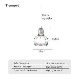 Mbale - Glass Double Shade Hanging Round Pendant Light