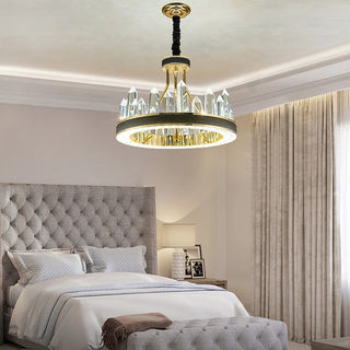 Stellara - Ice Crystal Luxury Round Hanging Lamp