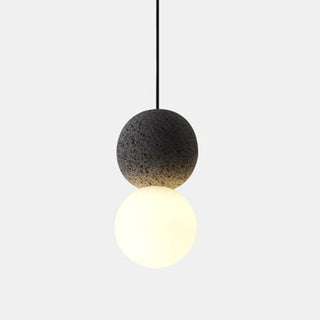 Kuala - LED Double Ball Black Hanging Ceiling Pendant Light