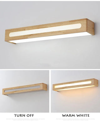 Gisselle - Solid Wood Sconce Bathroom Makeup Mirror Wall Lights