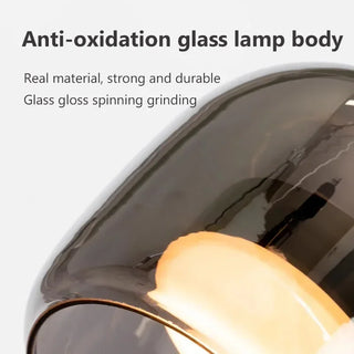 Daniel - Coloured Glass Round Hanging Pendant Ceiling Light