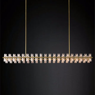 Harbie- Statement Gold Beam Cylindrical Up Down Hanging Chandelier