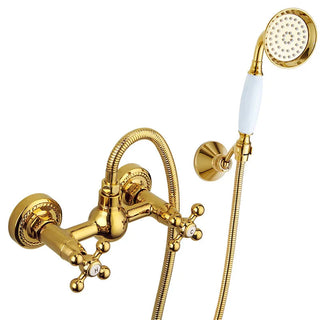 Calley - Vintage Bathtub Mixer Tap Set with Handheld Shower